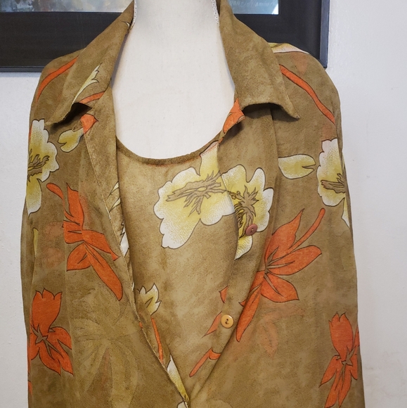 Beautiful Vintage Floral Blouse - Picture 7 of 7